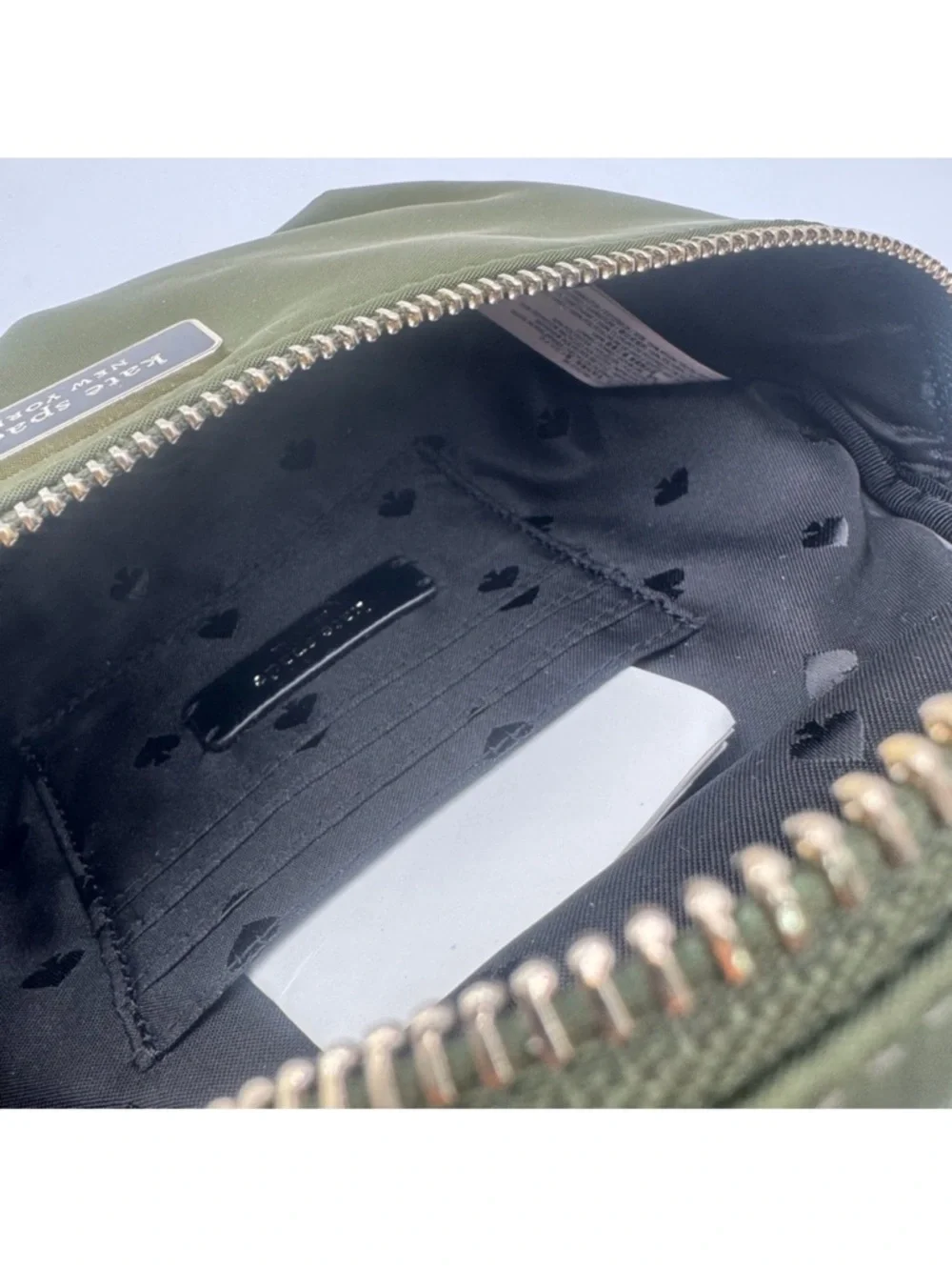 Kate Spade Dawn Sapling (Olive Green) Nylon Convertible Crossbody Belt Bag NWT - Picture 7 of 10